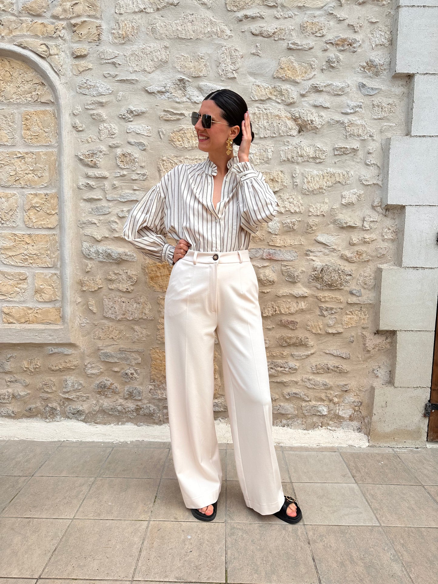 Pantalon Charonne Ecru