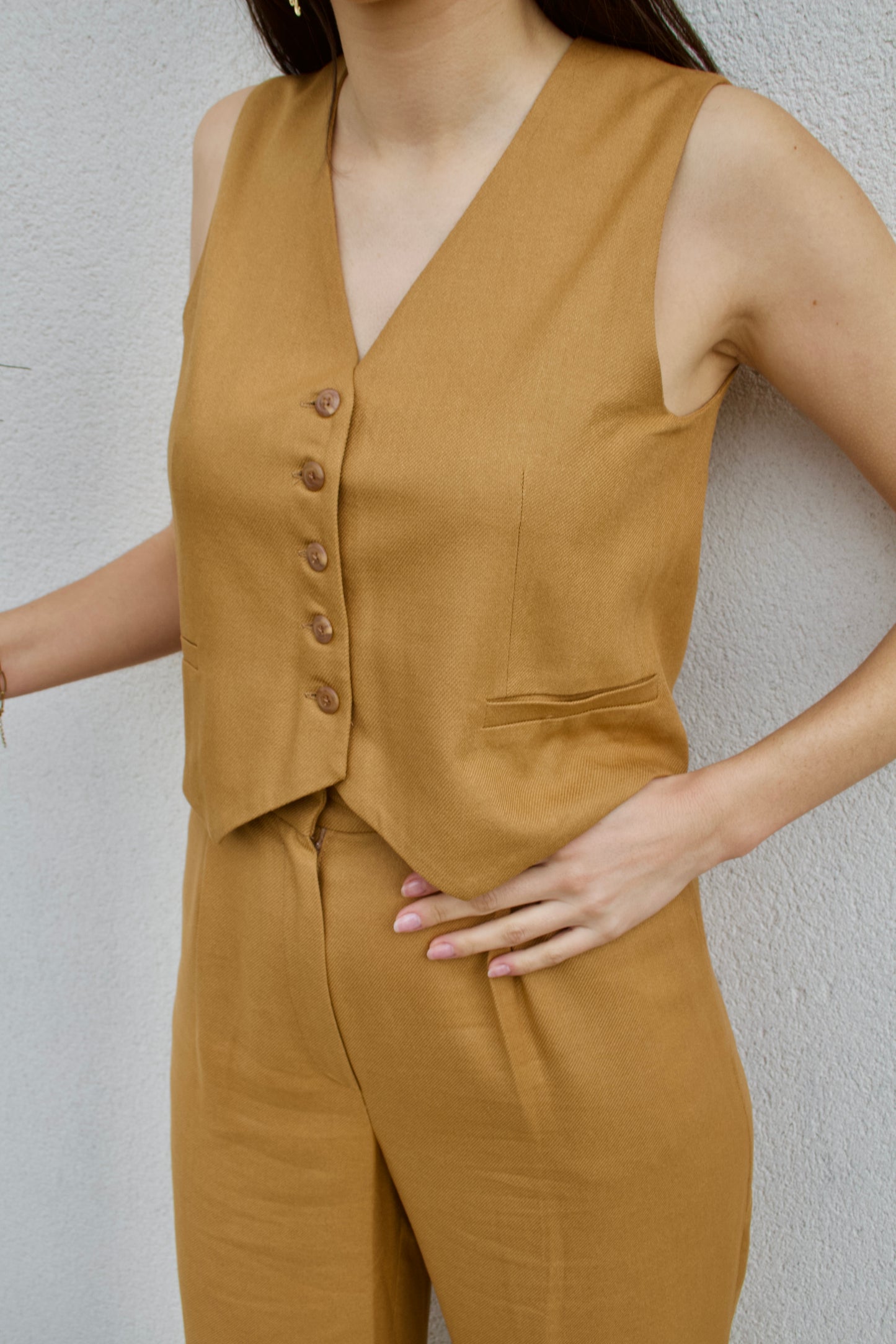 Gilet Marcel Camel