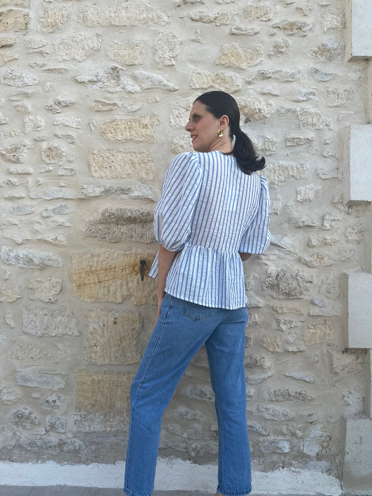 Blouse Jeanne grandes rayures