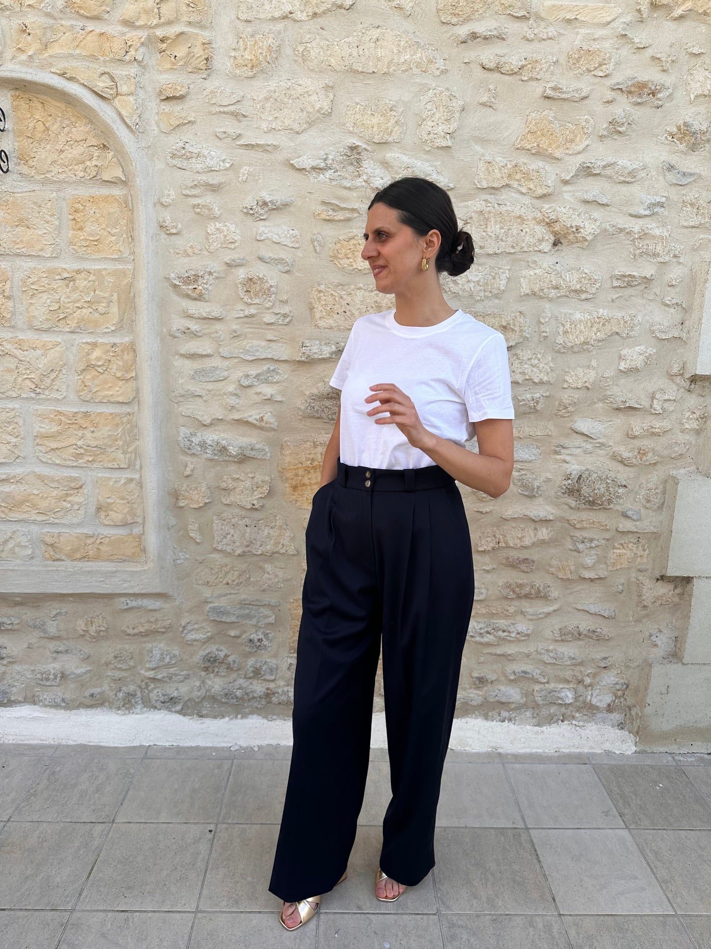 Pantalon Jean Bleu marine