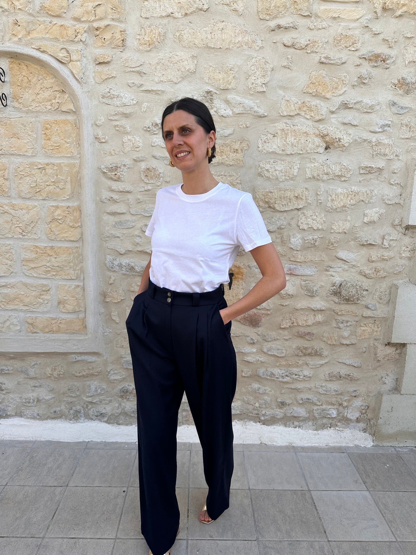 Pantalon Jean Bleu marine