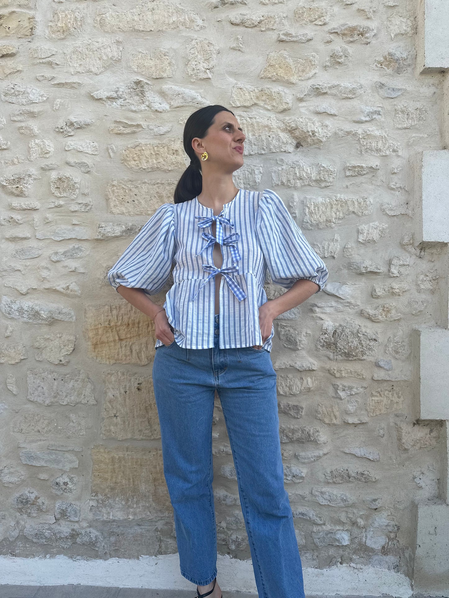 Blouse Jeanne grandes rayures