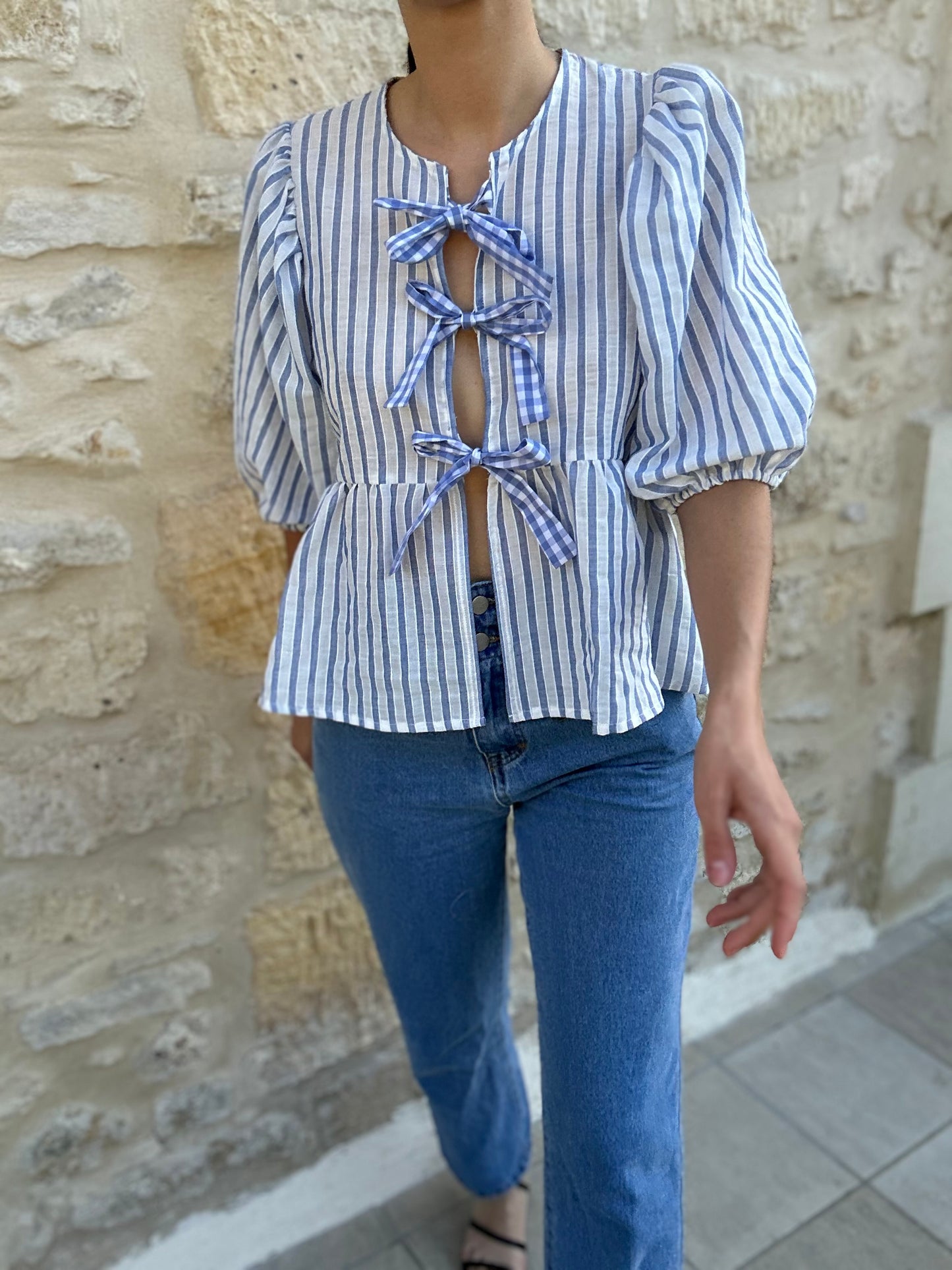Blouse Jeanne grandes rayures