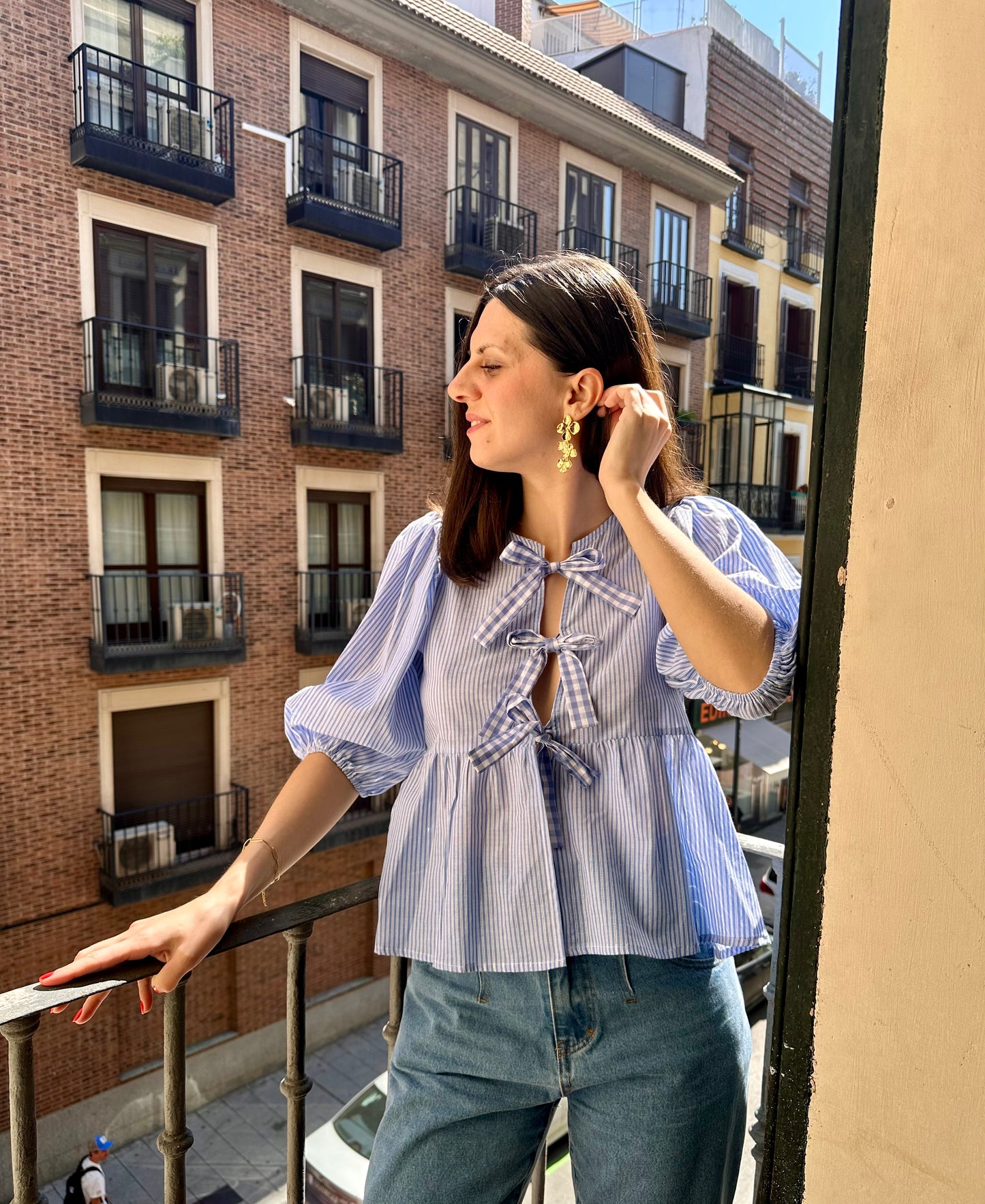 Blouse Jeanne petites rayures