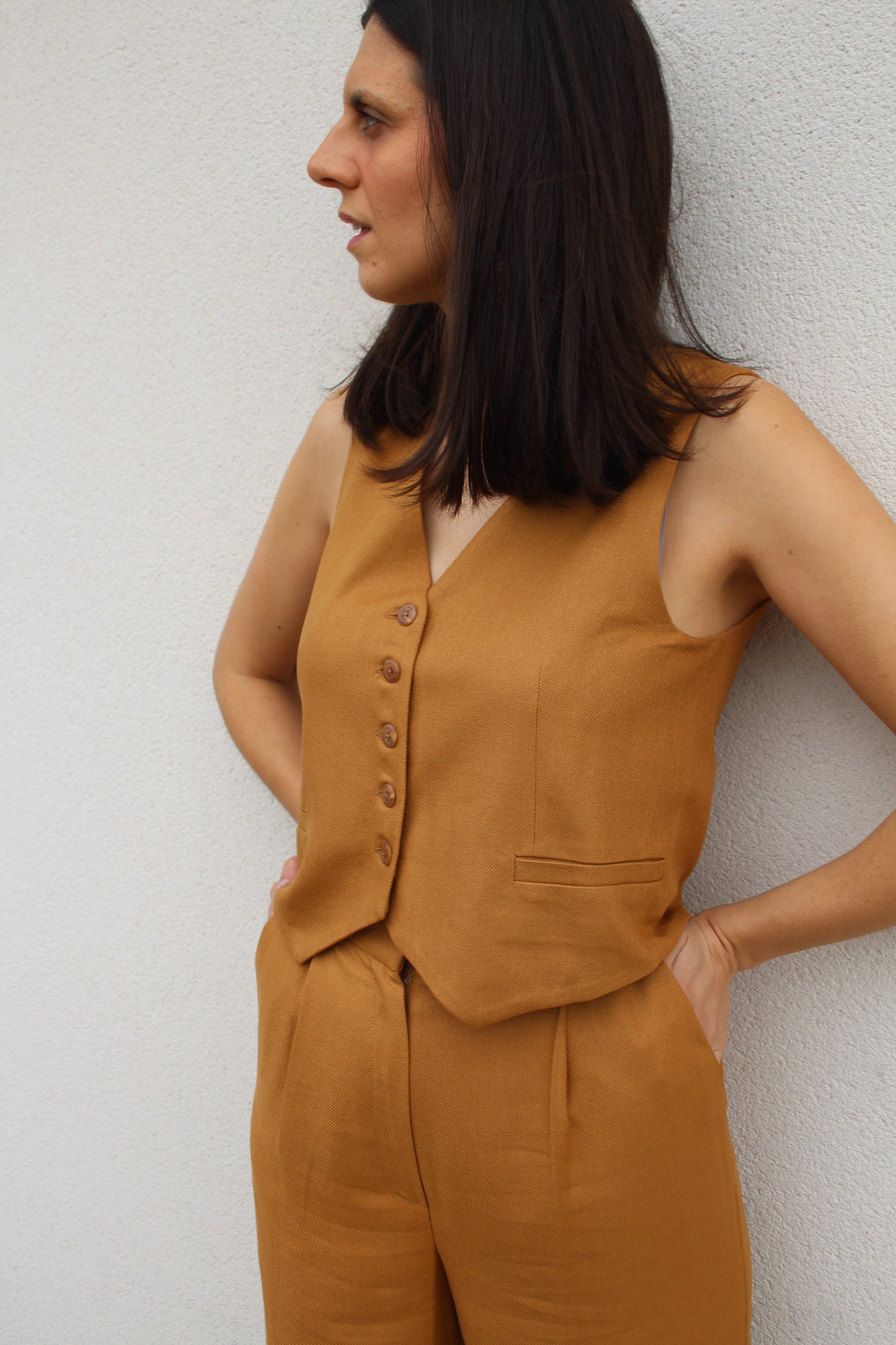Gilet Marcel Camel