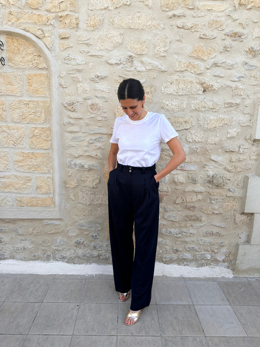 Pantalon Jean Bleu marine