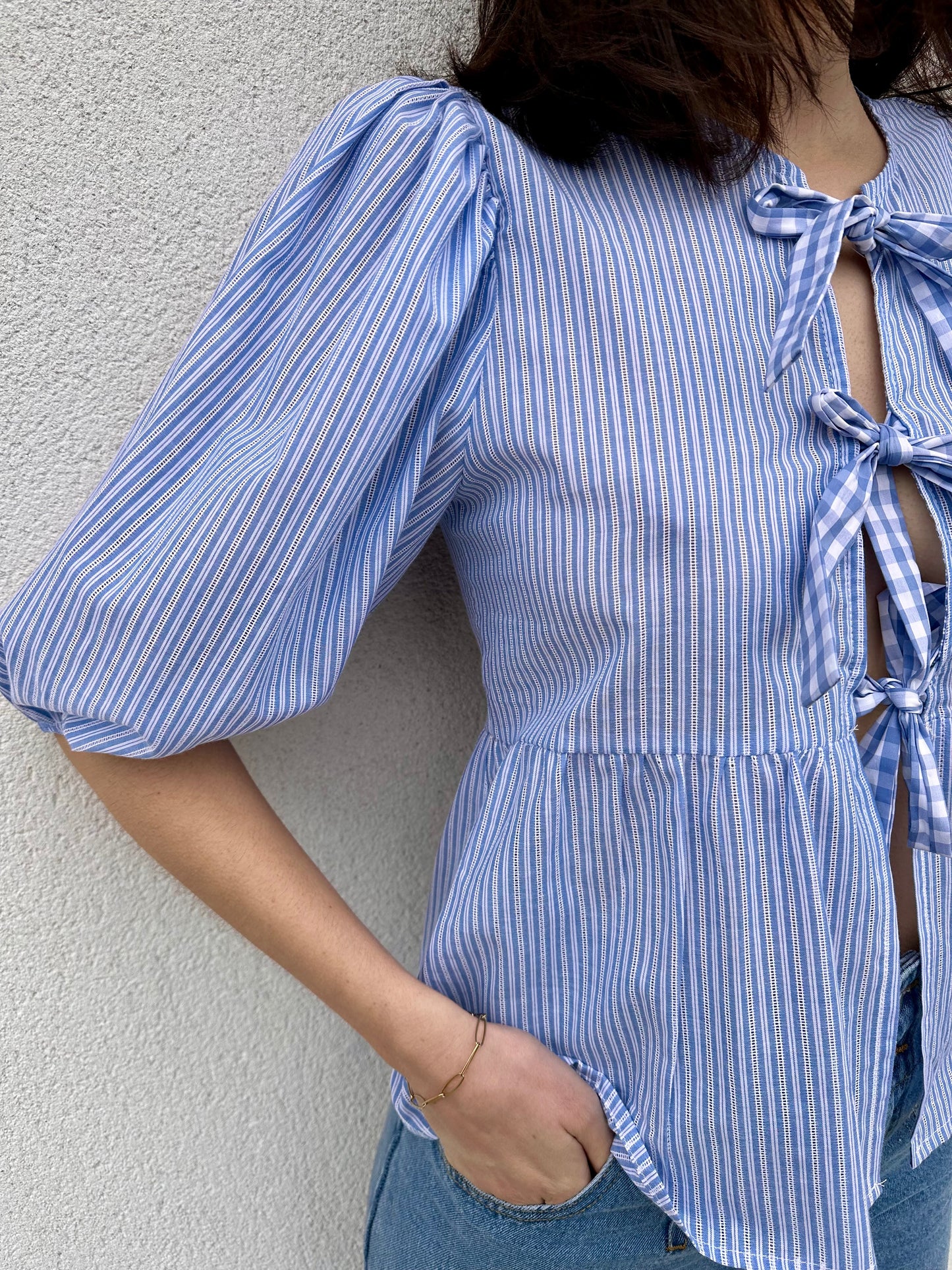 Blouse Jeanne petites rayures