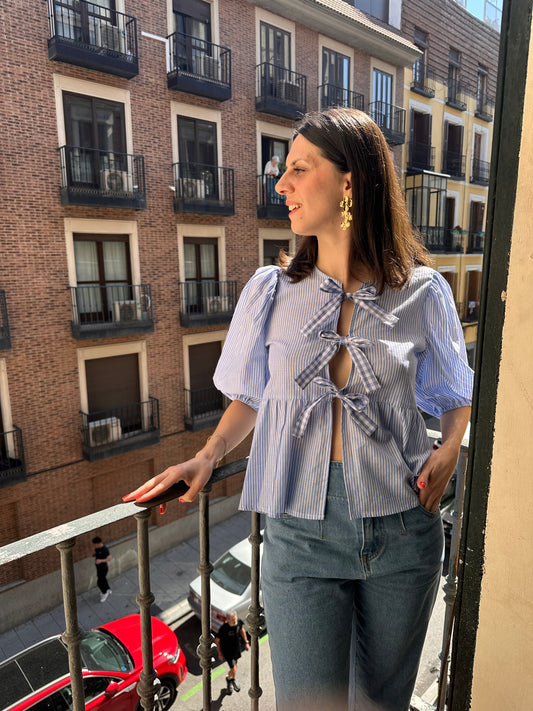 Blouse Jeanne petites rayures