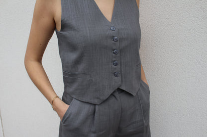 Gilet Marcel Gris