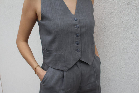 Gilet Marcel Gris